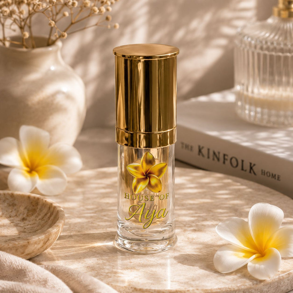 Parfum de cameră si odorizant auto cu Frangipani, 50 ml, House of Aya